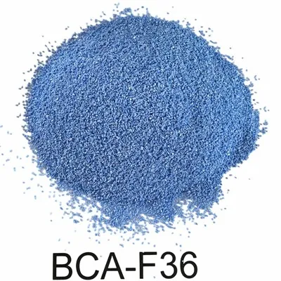 Granos abrasivos cerámicos azules